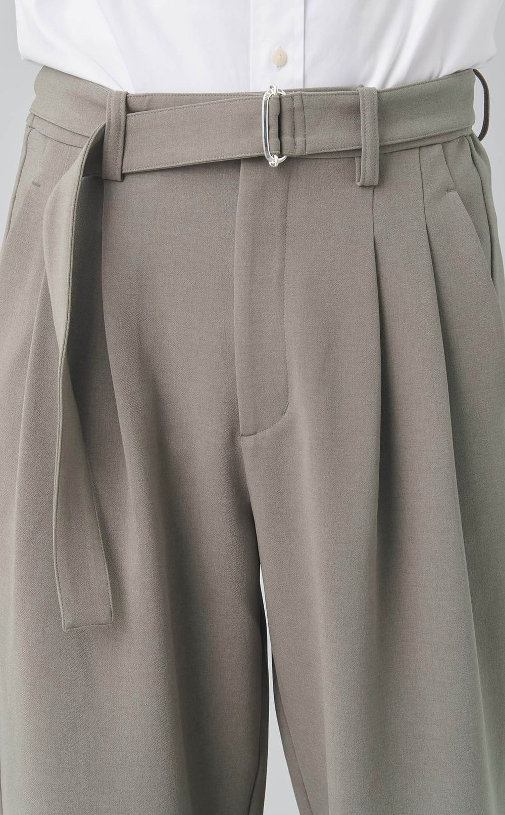 ベルテッドワイドトラウザー