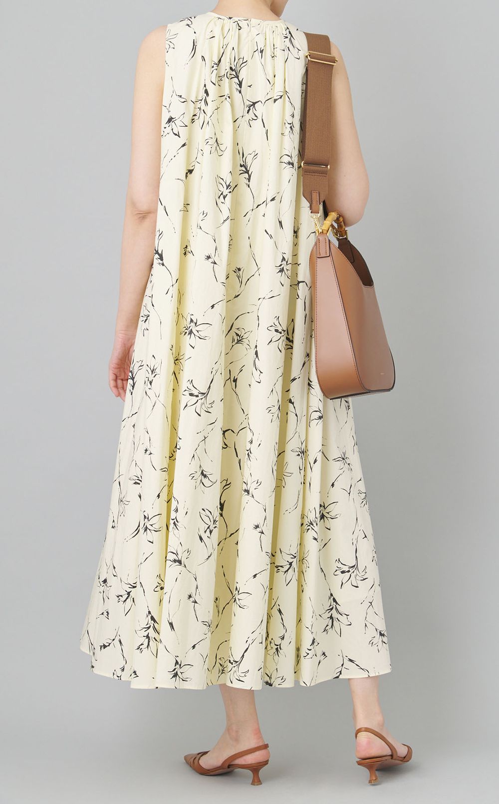 バンブーハンドルショルダーバッグ