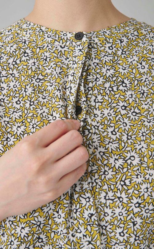 フラワープリントチュニックワンピース