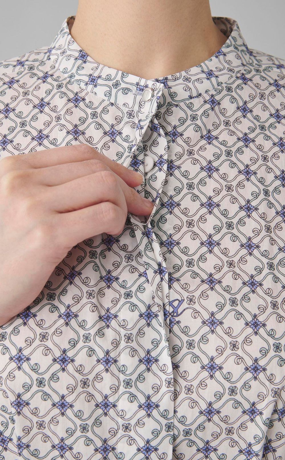 リバティシャツワンピース