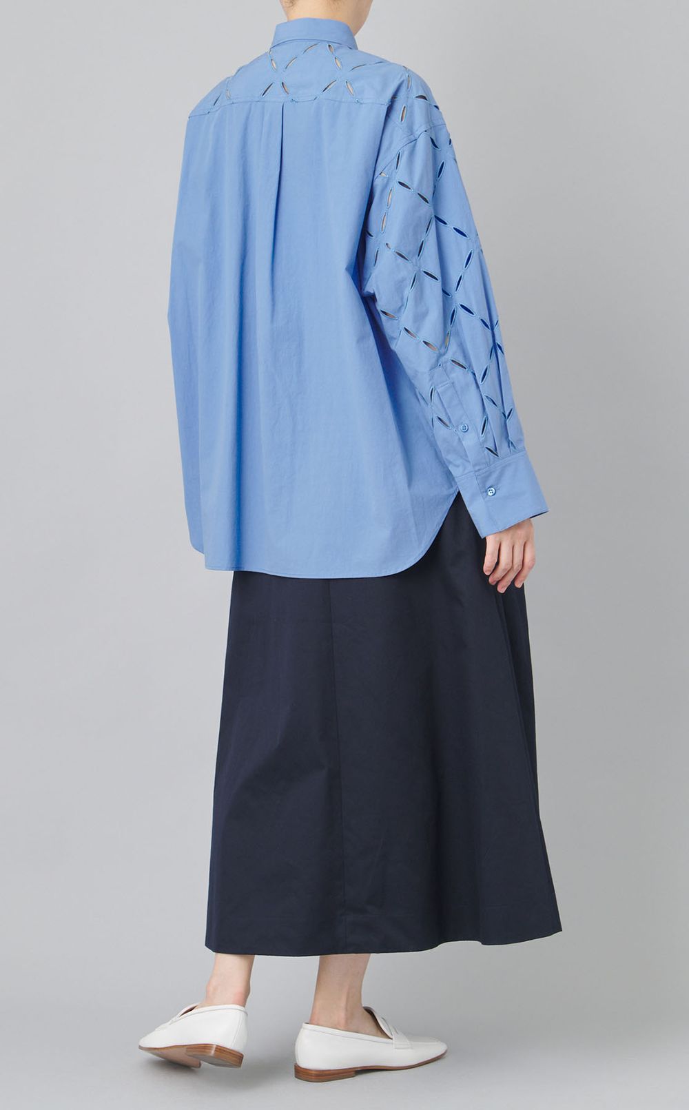 アーガイルエンブロイダリーブラウス