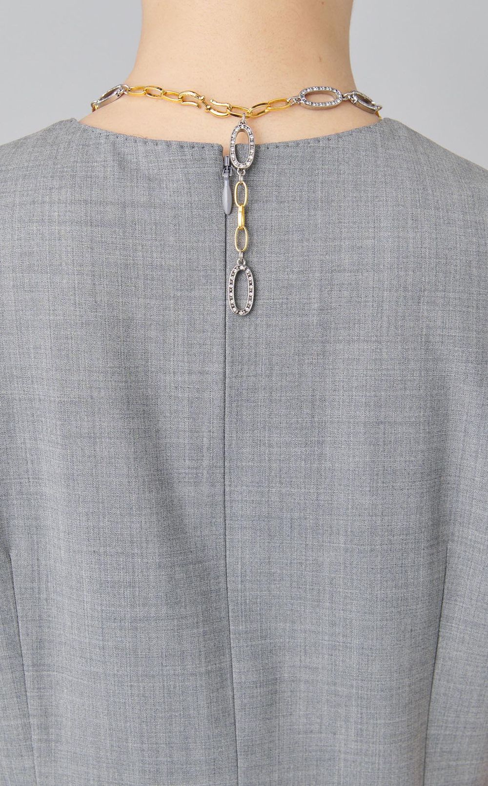 ホースシューパーツバイカラーネックレス