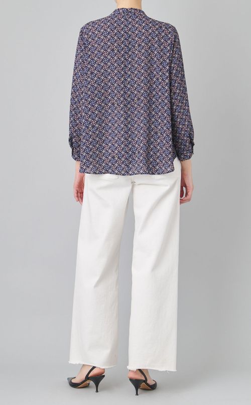 リバティプリントフロンタックブラウス