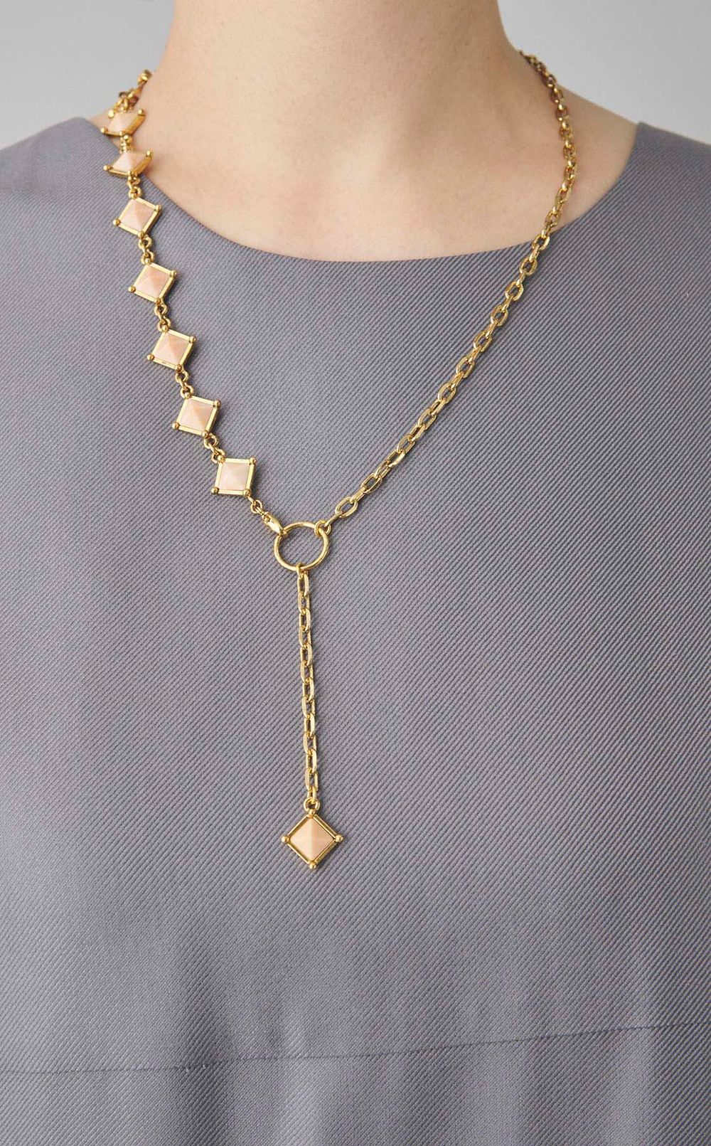 2way天然石ネックレス