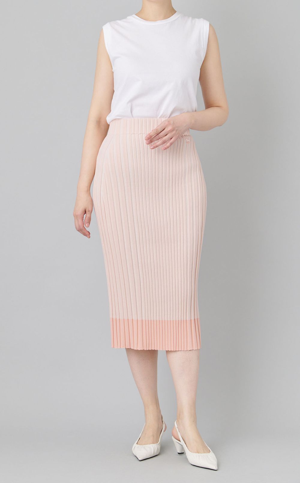 ベビーフォックスプリーツリブスカート