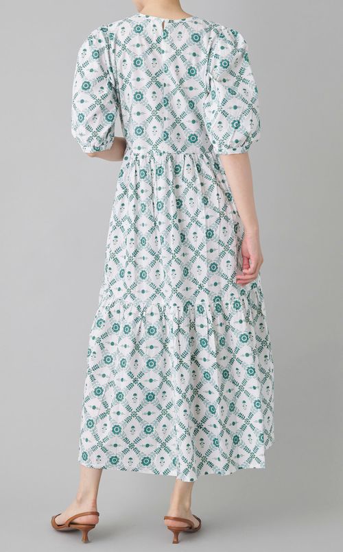 Gaiaパフスリーブワンピース