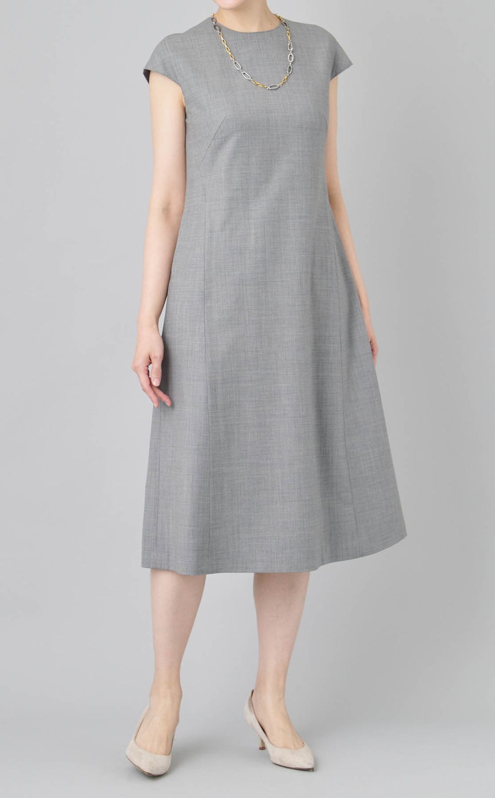 キャップスリーブワンピース