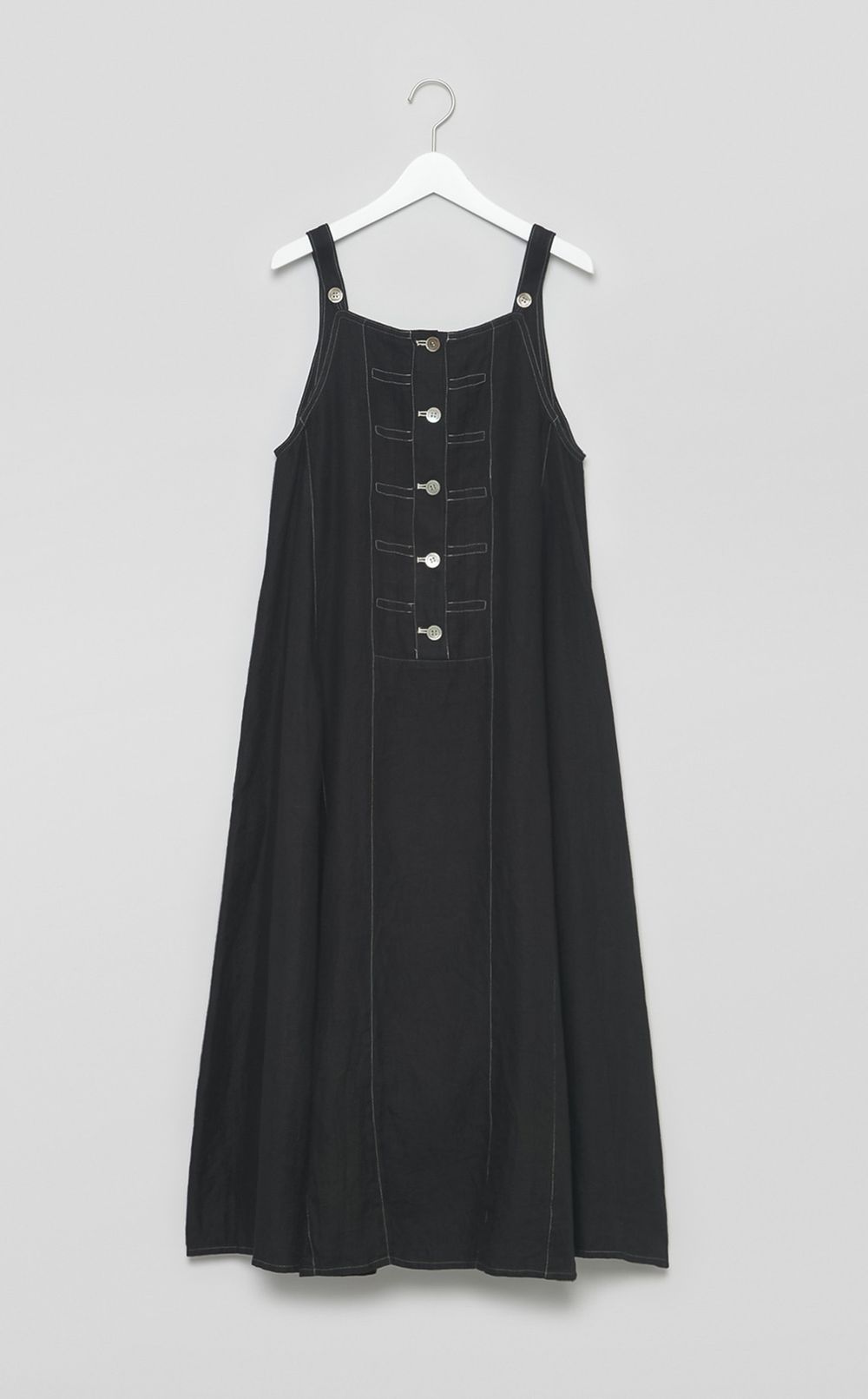 【reADdress】リネンロングジャンパースカート