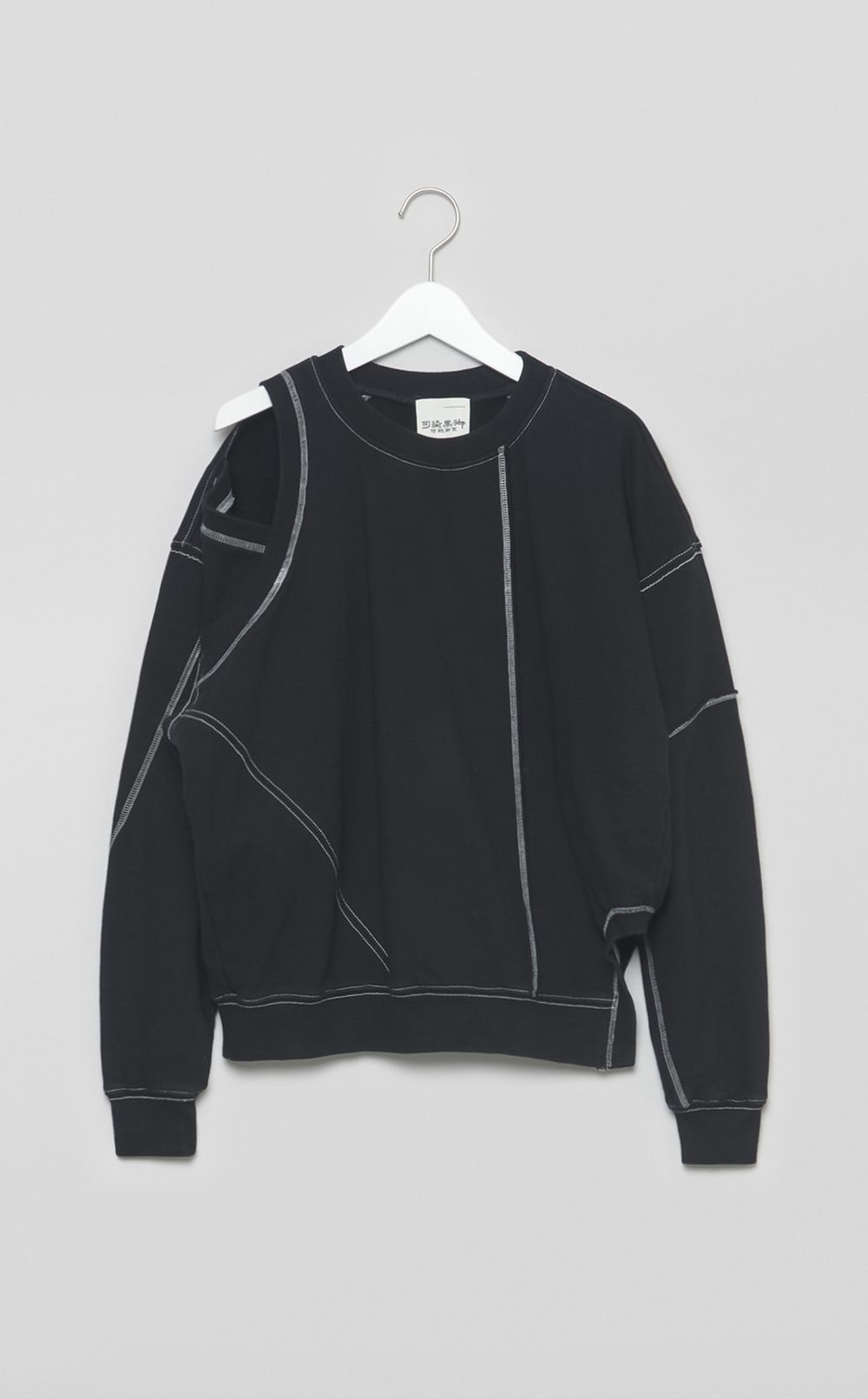 【reADdress】パッチクルーネックスウェットトップス