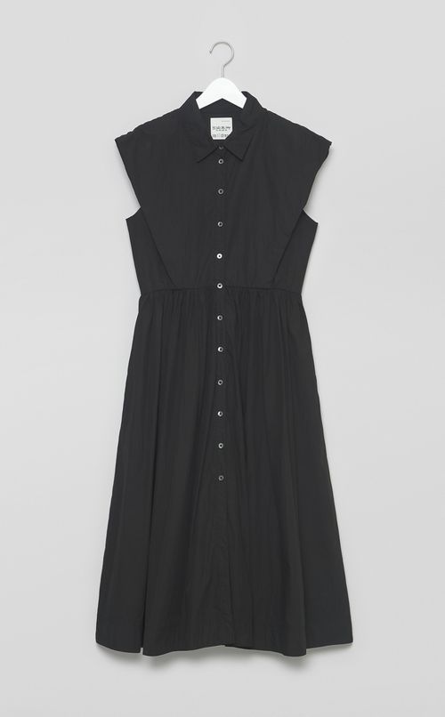 【reADdress】ビッグフレンチスリーブシャツワンピース