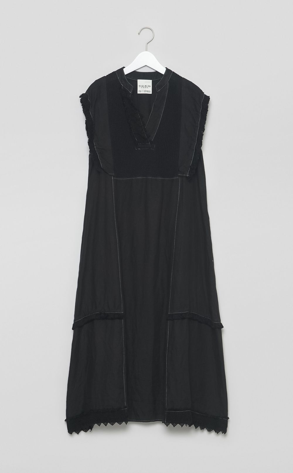 【reADdress】フレンチスリーブリネンワンピース