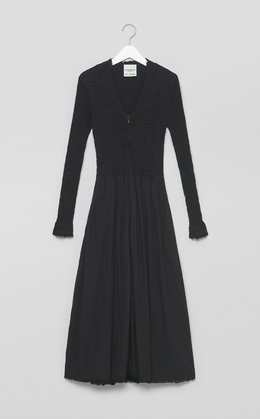 【reADdress】Vネックギャザースリーブワンピース