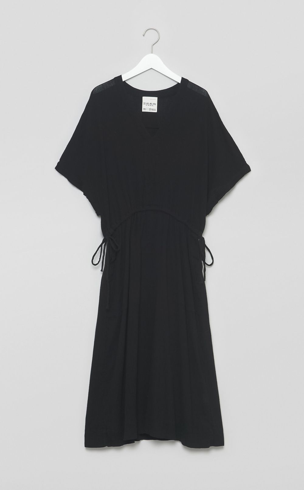 【reADdress】コットンVネックワンピース