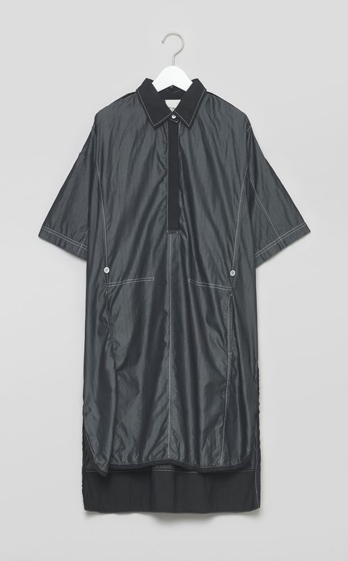 【reADdress】ストライプロングシャツブラウス