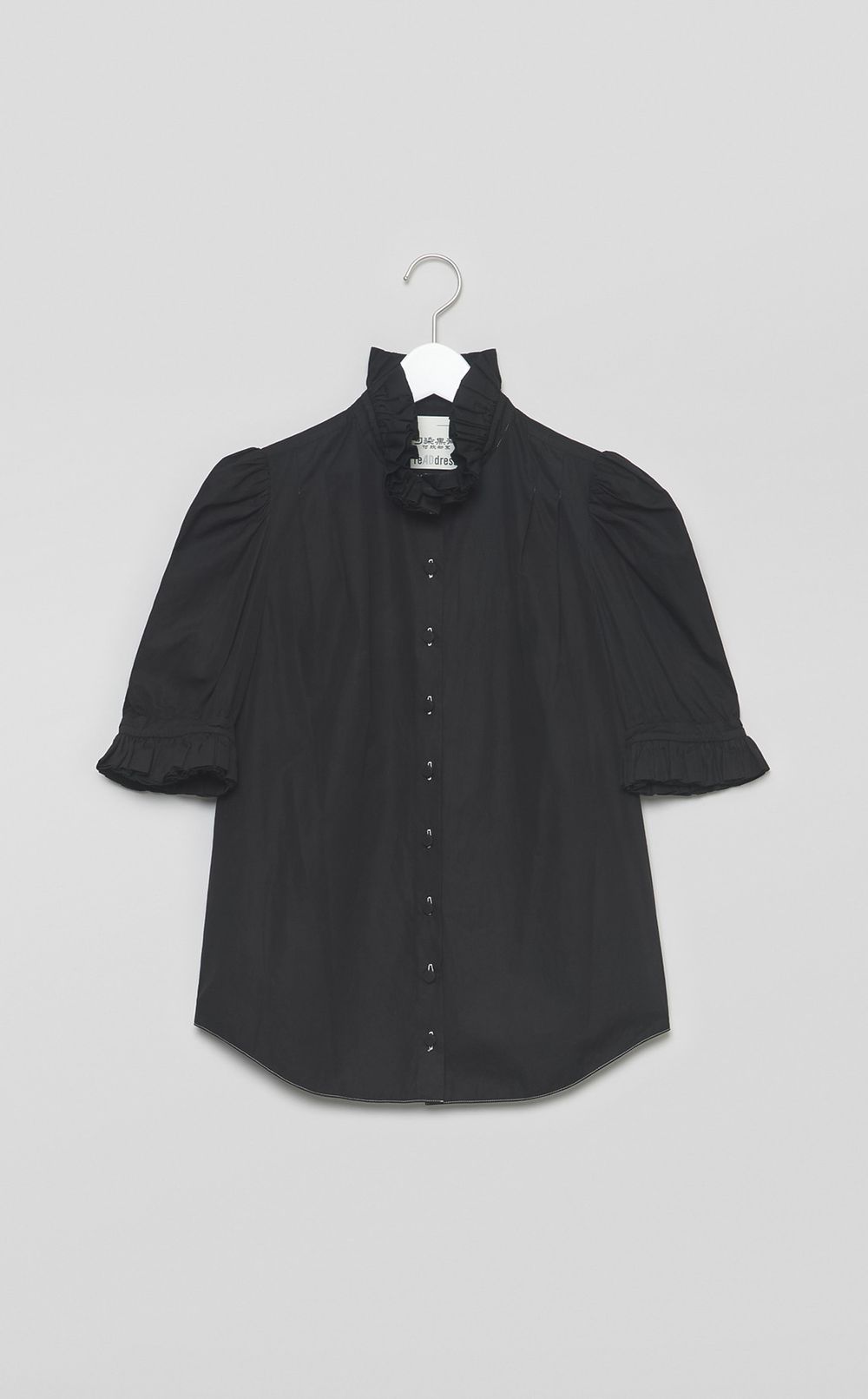 【reADdress】ギャザーハイネックシャツ