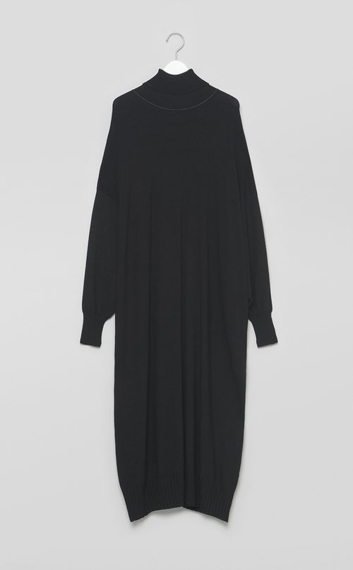 【reADdress】タートルネックニットワンピース