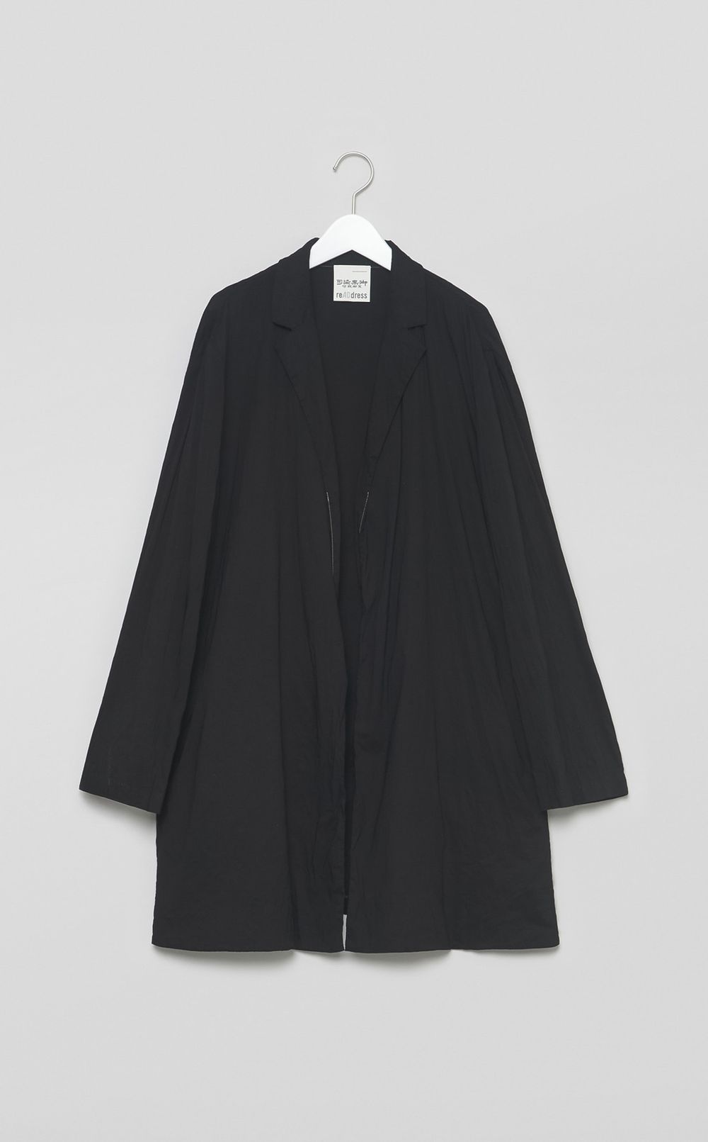 【reADdress】リネン混テーラードガウンコート
