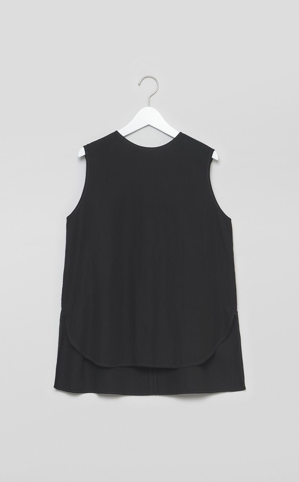 【reADdress】リネン混ノースリーブブラウス