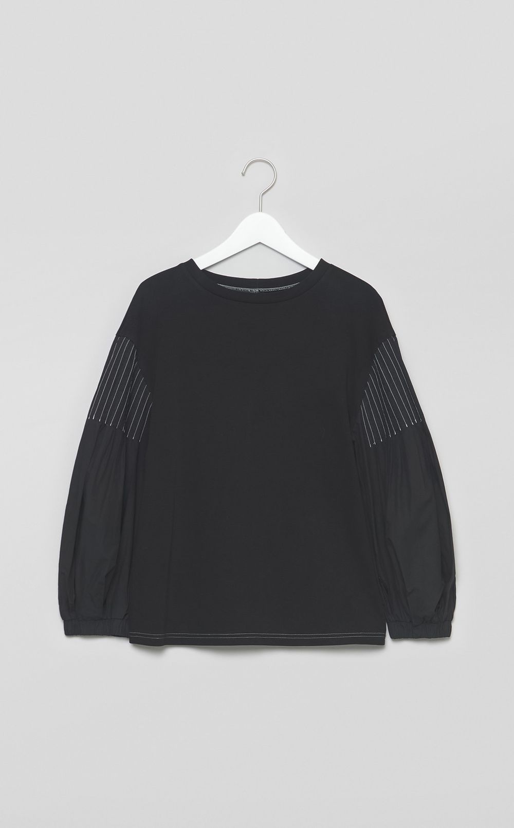 【reADdress】パフスリーブコンビカットソー