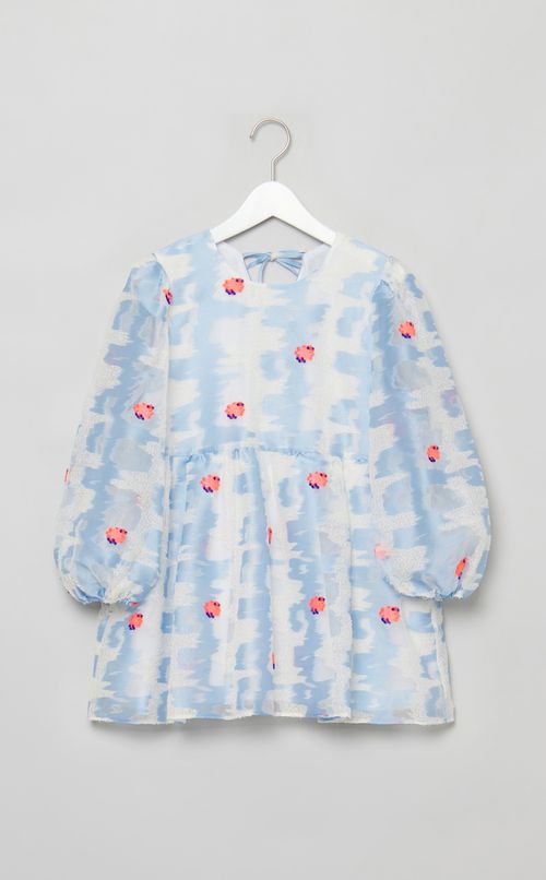 コーラルジャガードブラウス