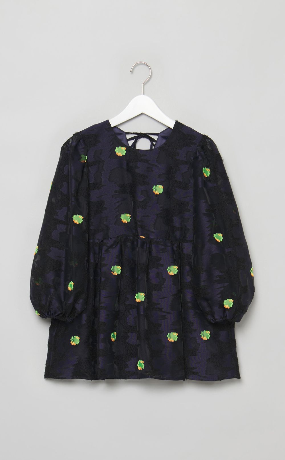 コーラルジャガードブラウス