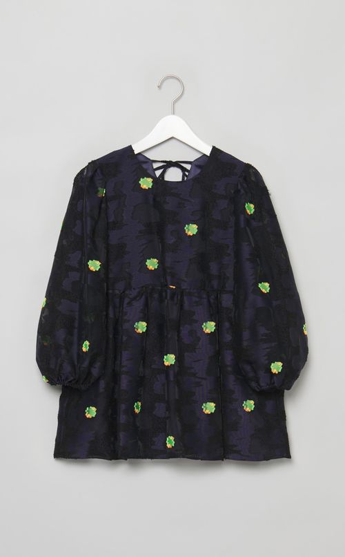 コーラルジャガードブラウス