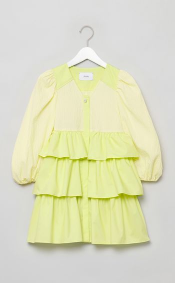 パフスリーブフリルブラウス