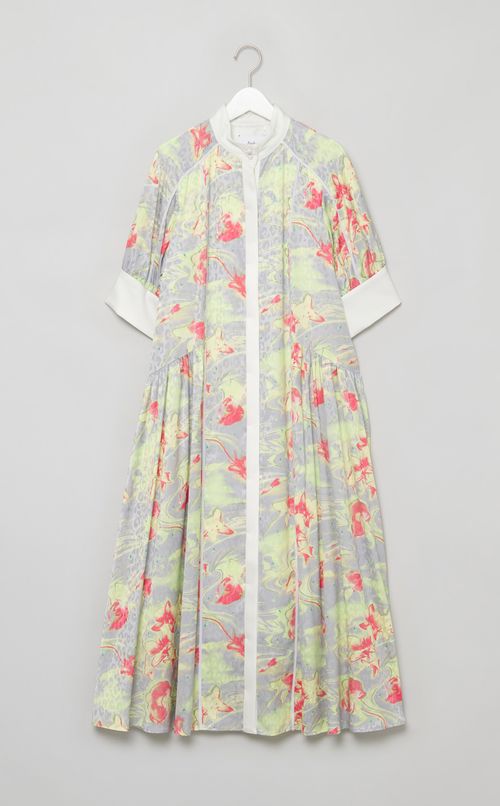 2wayフィッシュプリントワンピース