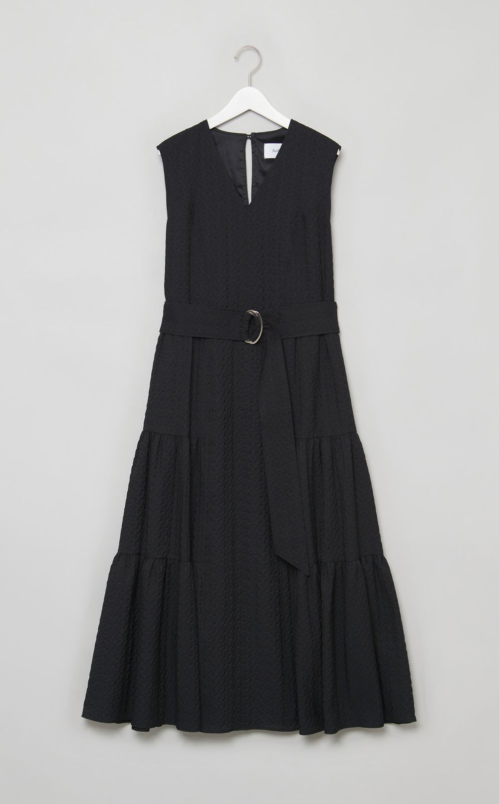 ジャガードサイドギャザーワンピース