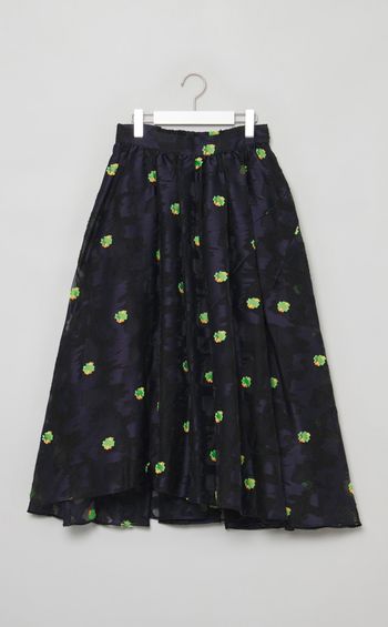 コーラルジャガードスカート