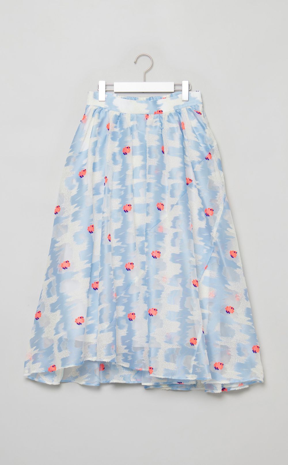 コーラルジャガードスカート