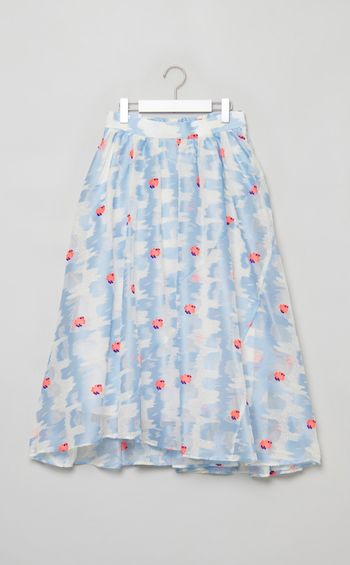 コーラルジャガードスカート