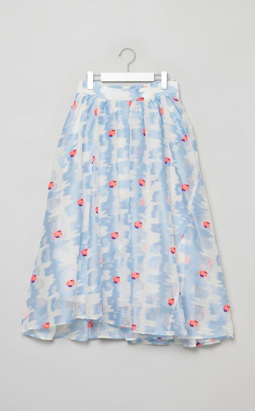 コーラルジャガードスカート