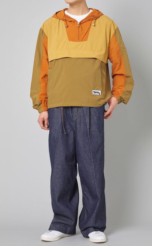 タックデニムパンツ