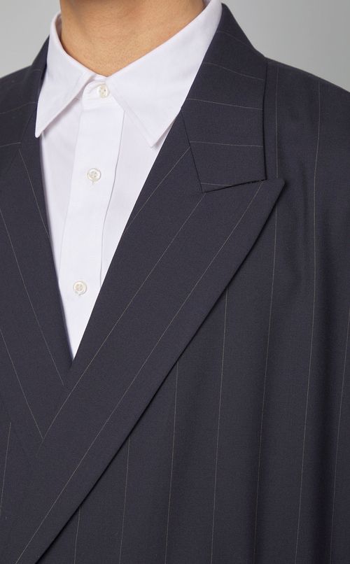 ストライプドルマンスリーブジャケット