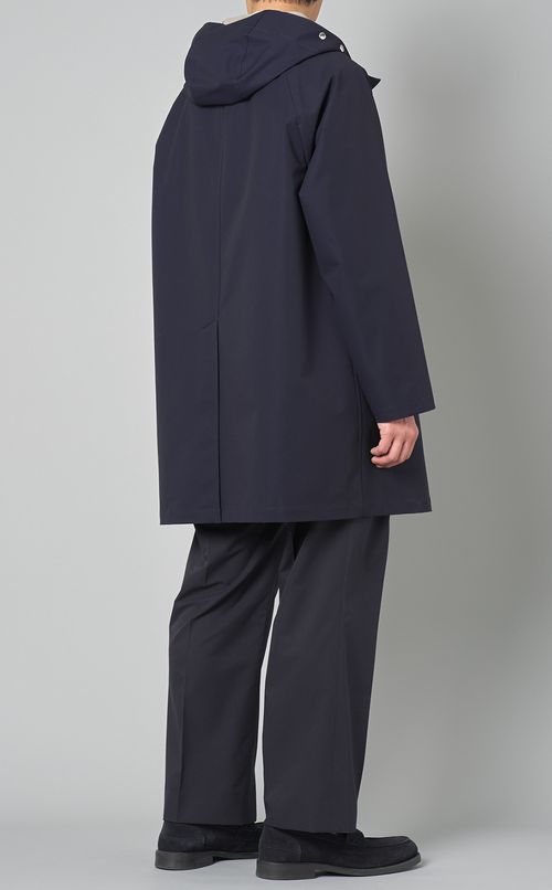 バイカラーストレッチフードコート