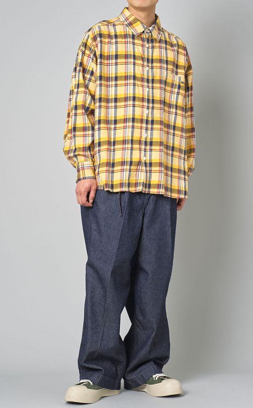 オーバーサイズチェックシャツ