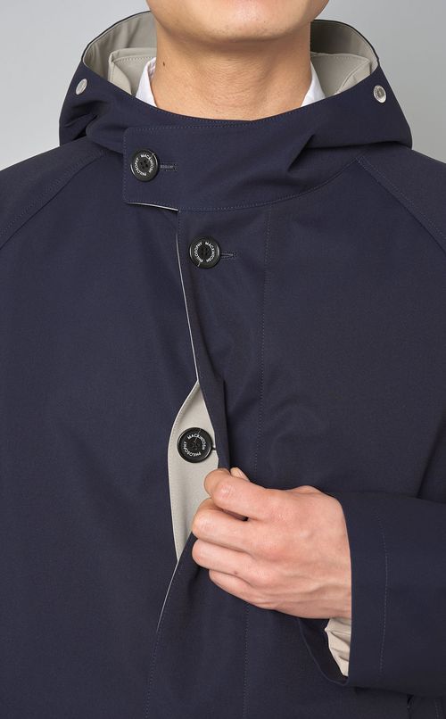 バイカラーストレッチフードコート