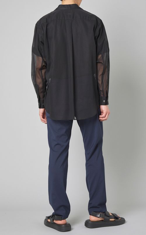 コットンオーガンジーオーバーシャツ