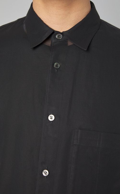 コットンオーガンジーオーバーシャツ