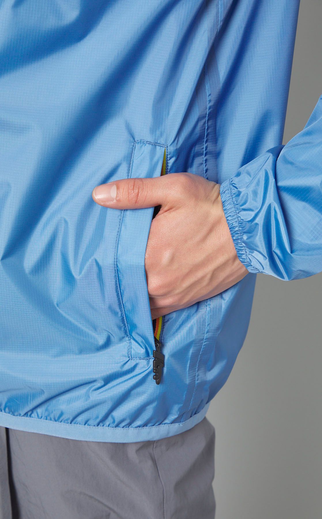 K-WAY ナイロンブルゾン ブルー M K-WAY ケーウェイ ブルゾン Claude クロード K004BD0 メンズ ナイロン ジャケット ジップアップ パーカー パッカブル 撥水 ロゴ  カラー9色