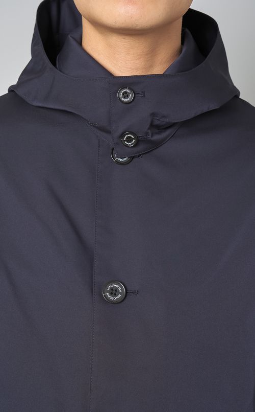 フード付ステンカラーコート