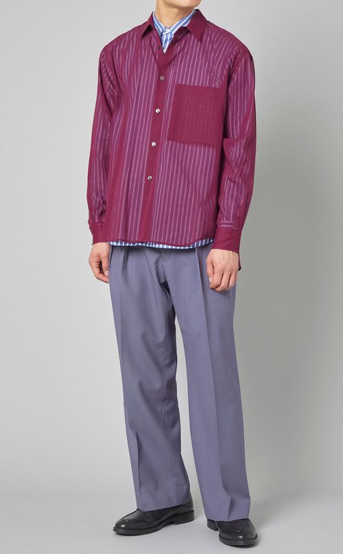 コットンオーガンジーオーバーシャツ