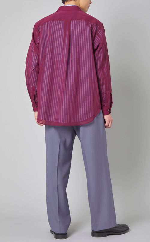 コットンオーガンジーオーバーシャツ