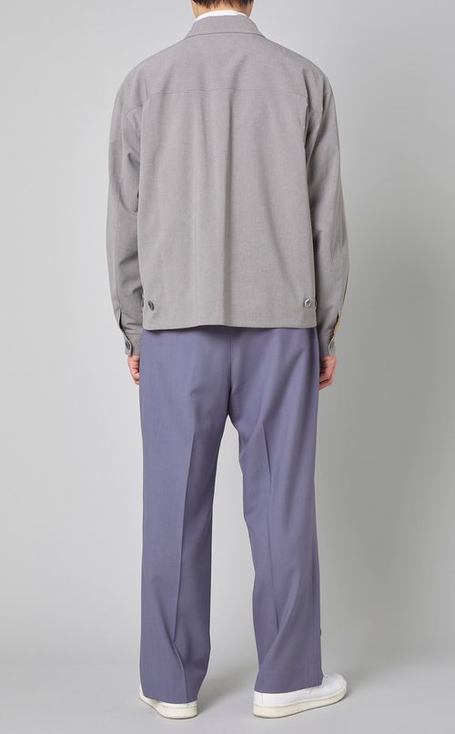 トロピカルチェックリバーシブルブルゾン