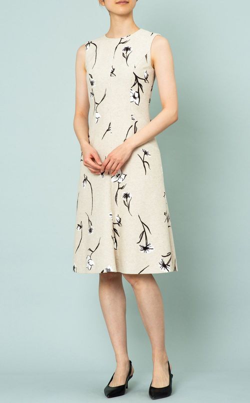 フラワープリントワンピース