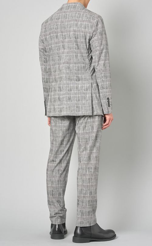 コットングレンチェック2Bジャケット