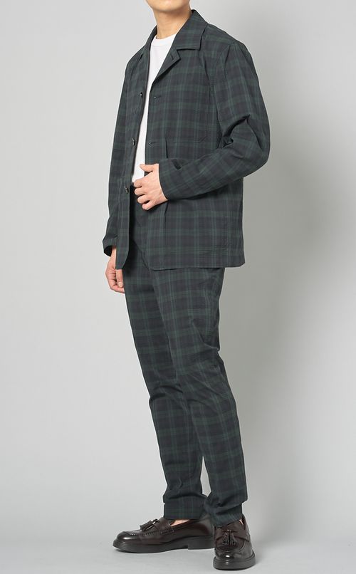 ブリティッシュチェックカバーオール