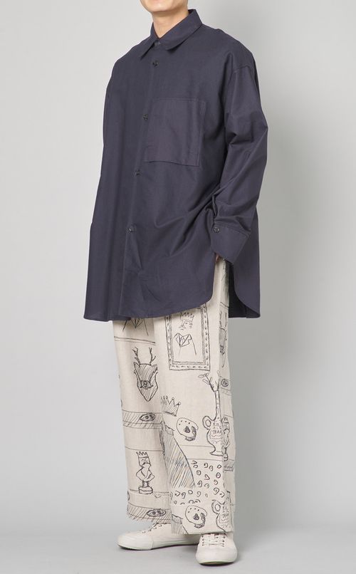 オーバーサイズレギュラーカラーシャツ