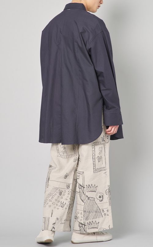 オーバーサイズレギュラーカラーシャツ